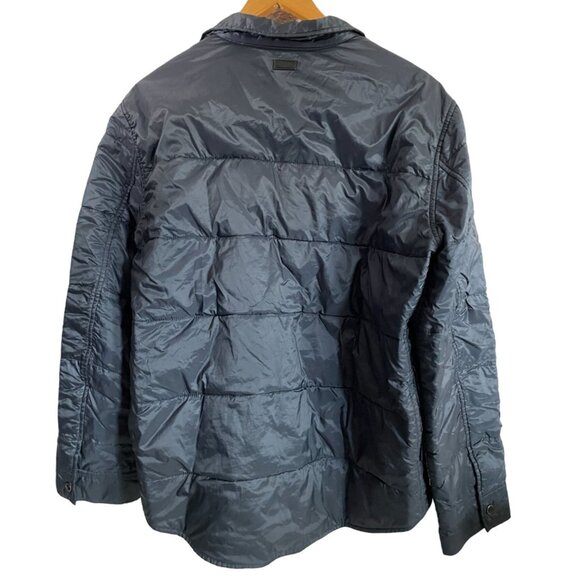 Burberry Mens XXL Quilted Jacket Coat Navy Polyester Cotton CHECK SIZE - Picture 2 of 7